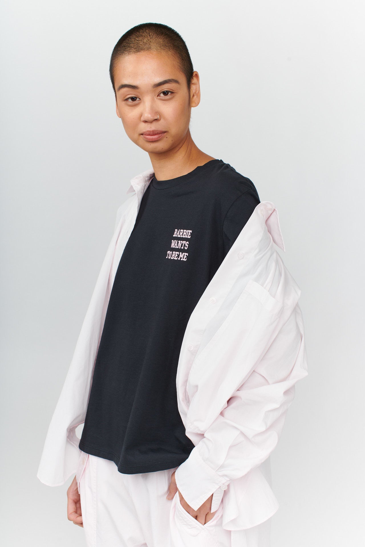 BARBIE T SHIRT רקמה