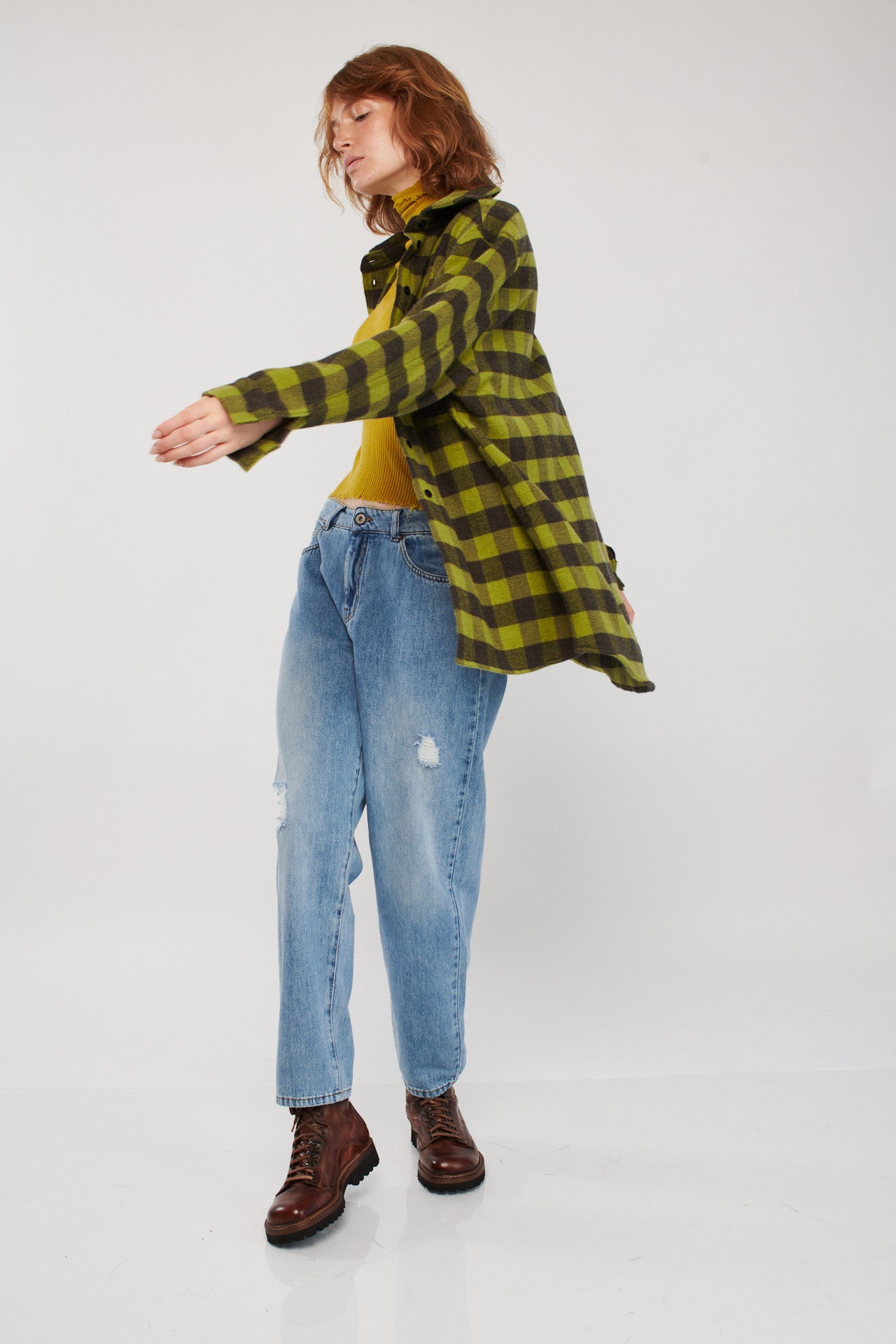 SAKI CHEKS OVERSHIRT