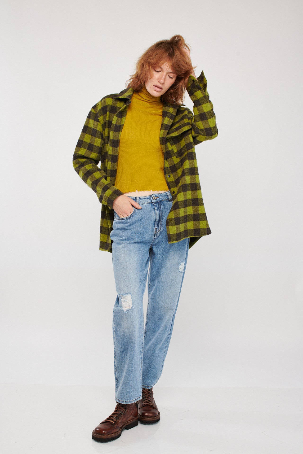 SAKI CHEKS OVERSHIRT