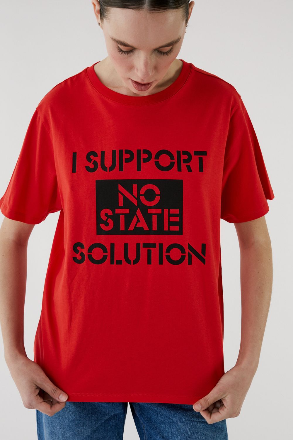 Red Printed T