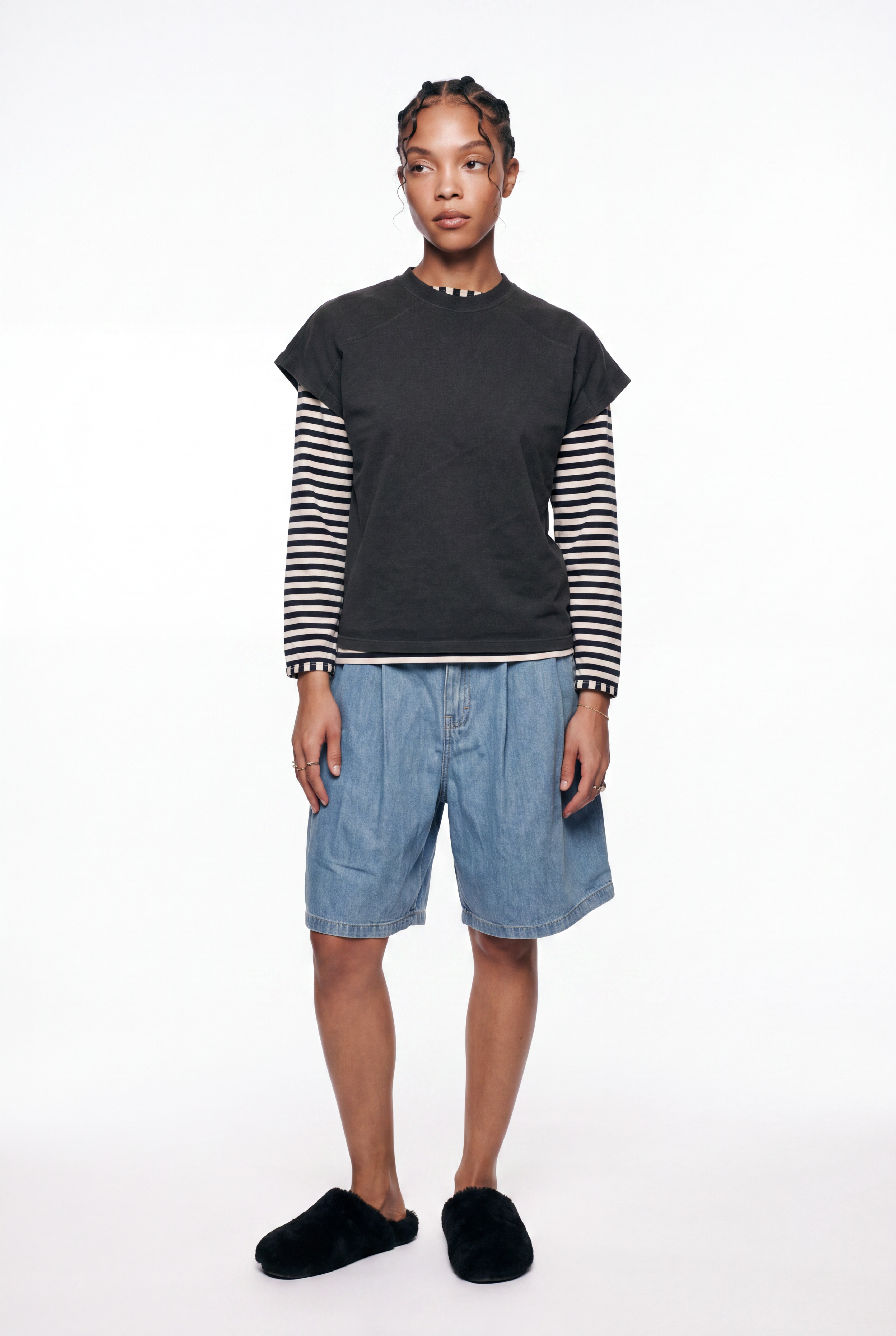 Grey Slab crew neck tee