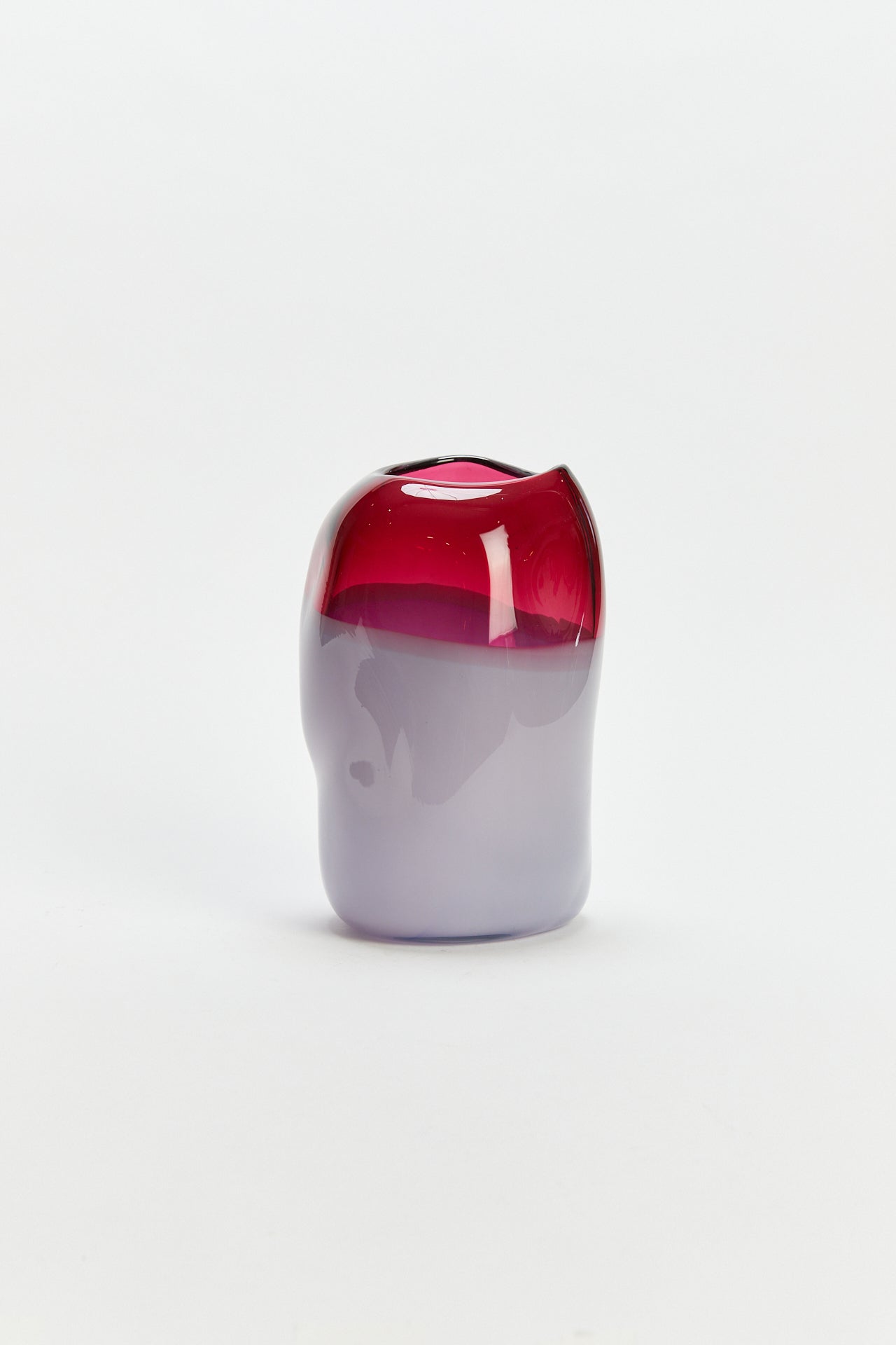 אגרטל צר סגול ורוד