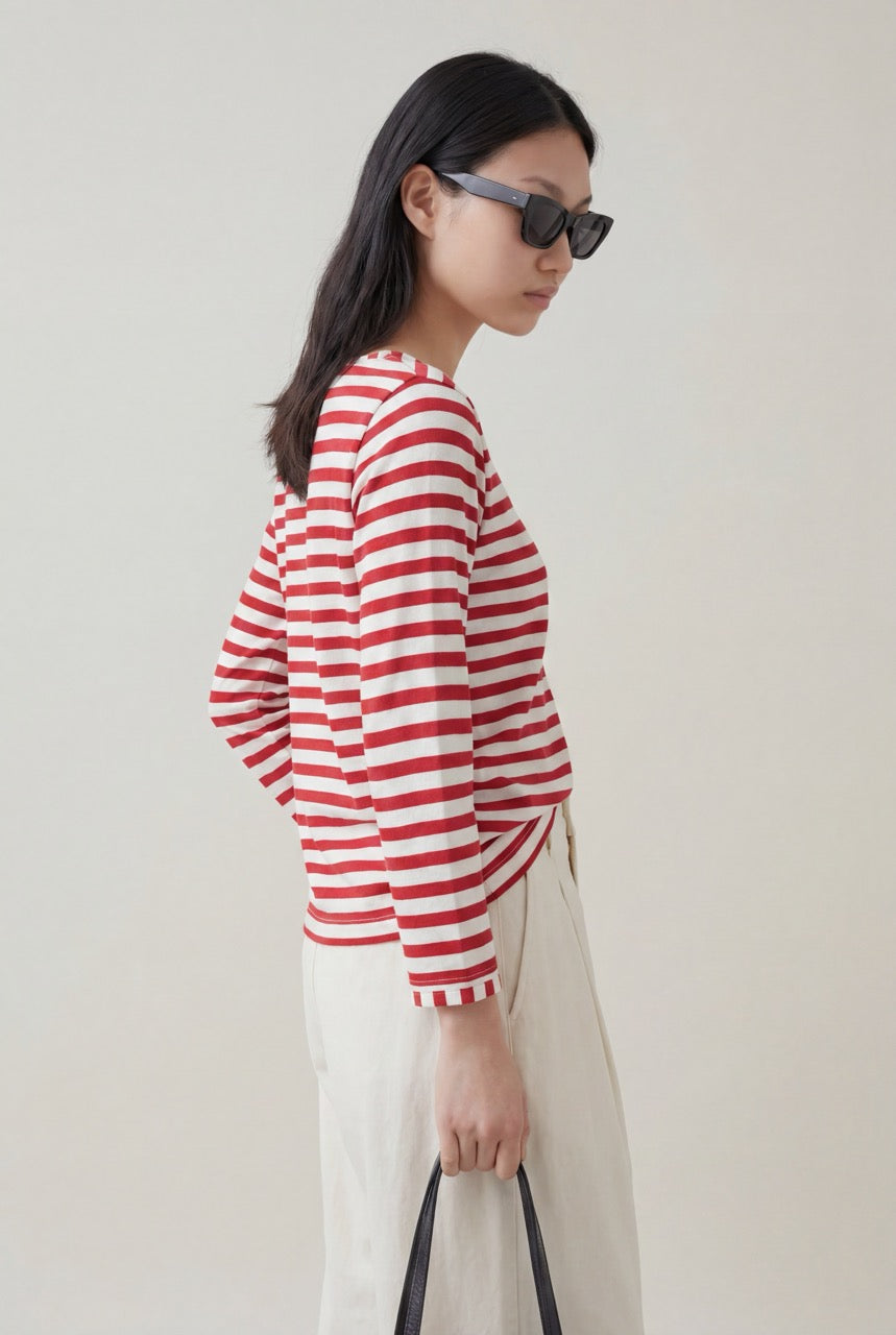 Susan stripes RED shirt