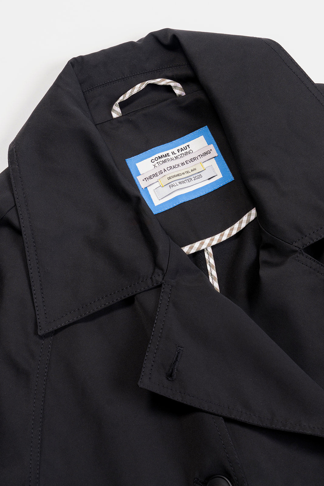REVERSIBLE DOUBLE-BREASTED TRENCH COAT