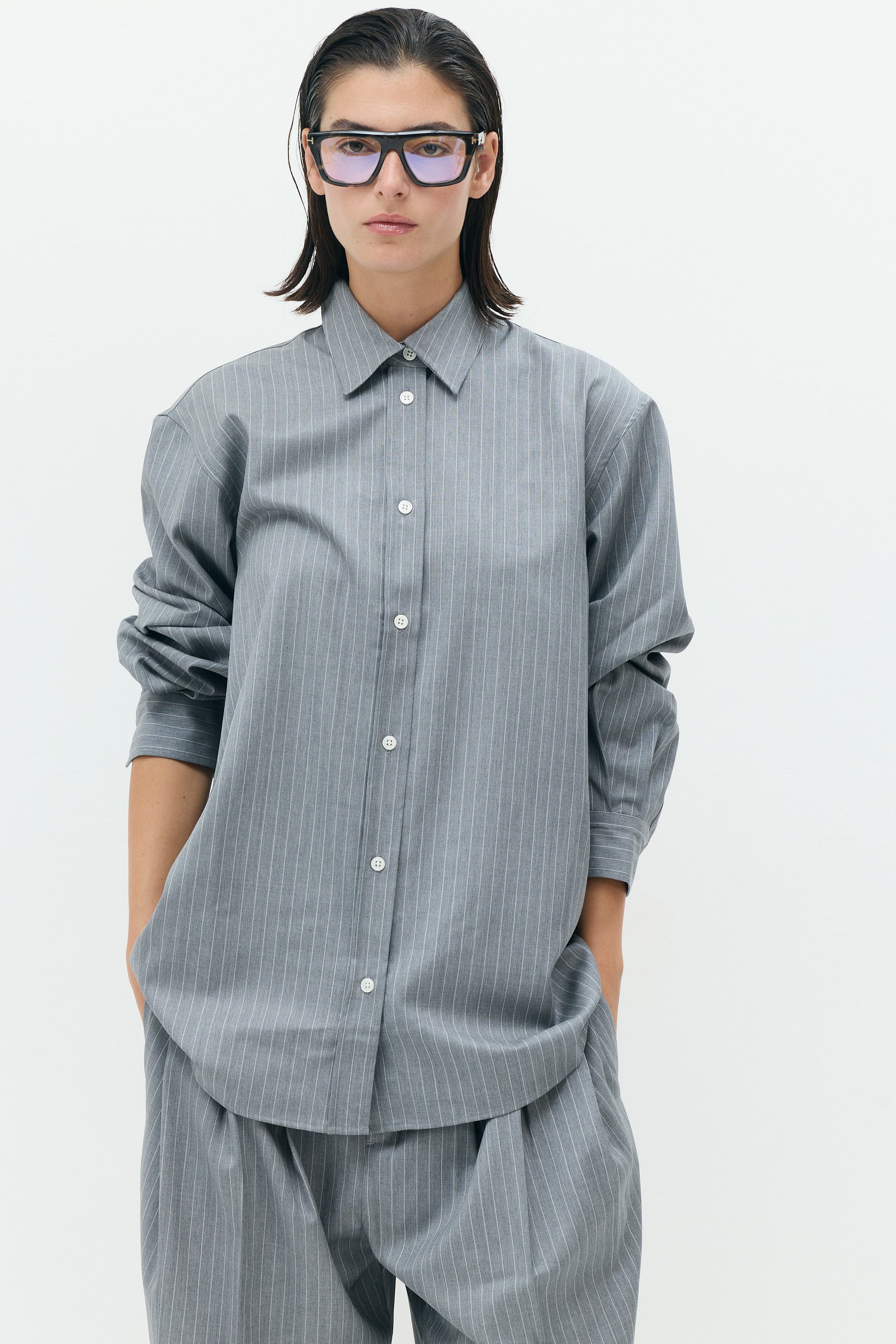 PINO Wool Button-Up Shirt