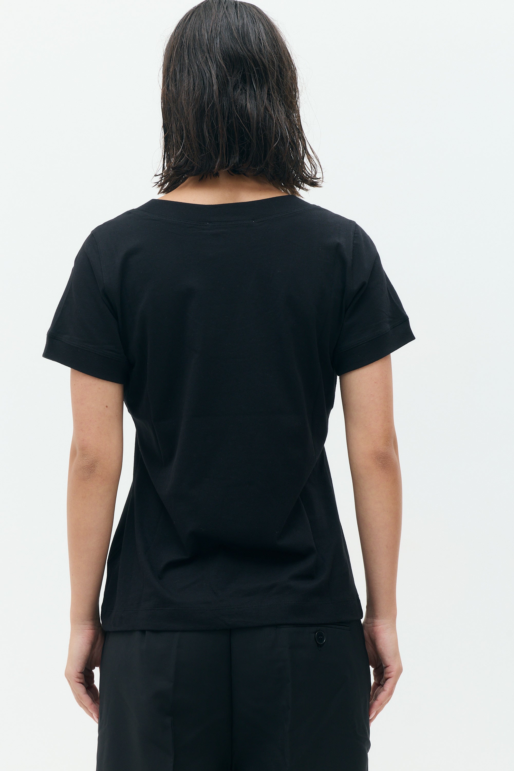 MILA Fitted Black T-Shirt