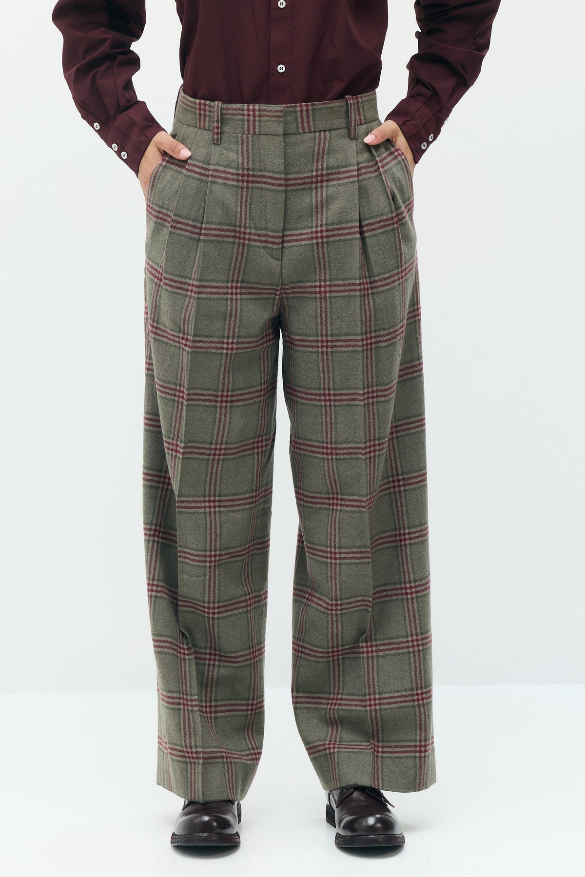 VERA Tailored Checked Trousers