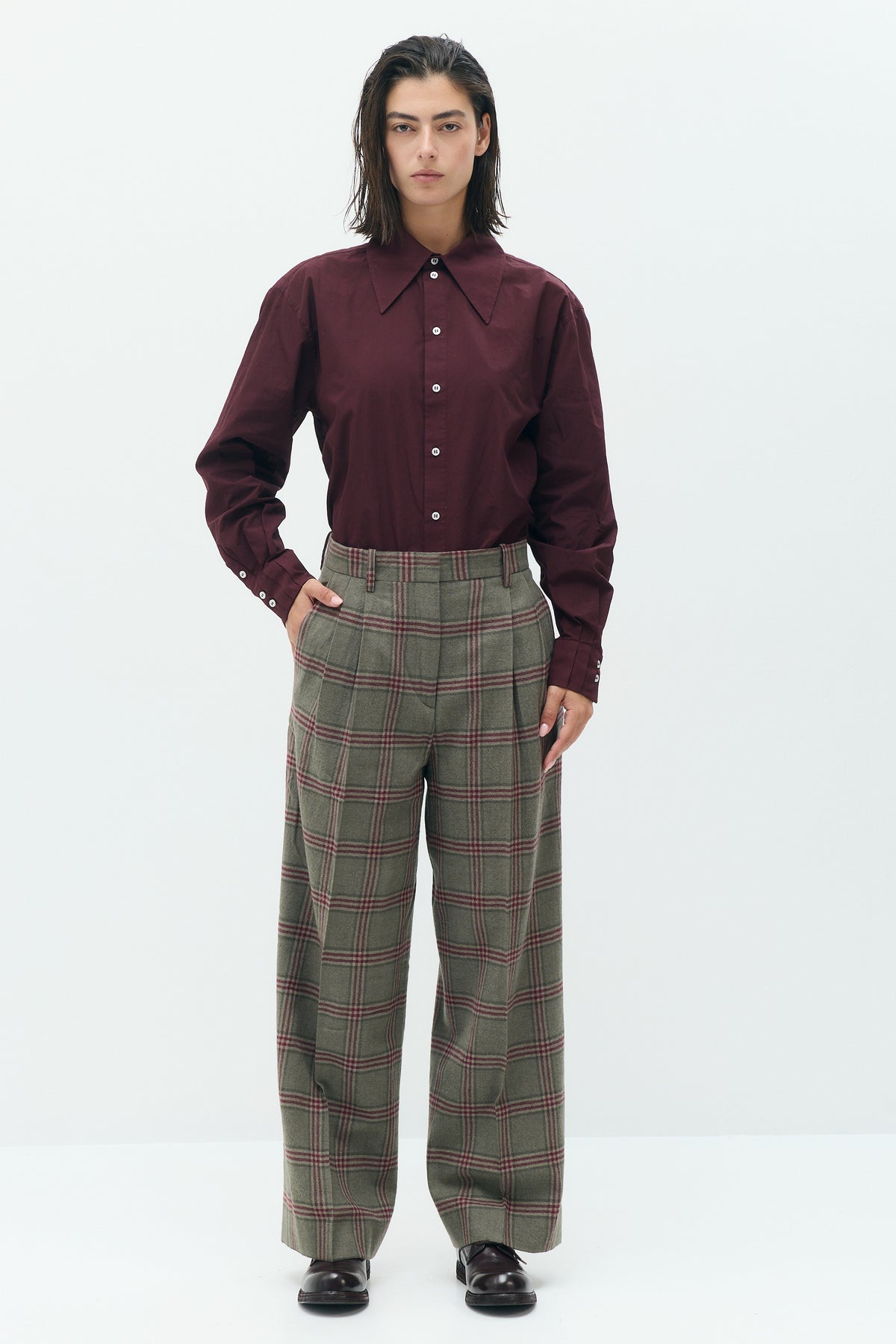 VERA Tailored Checked Trousers