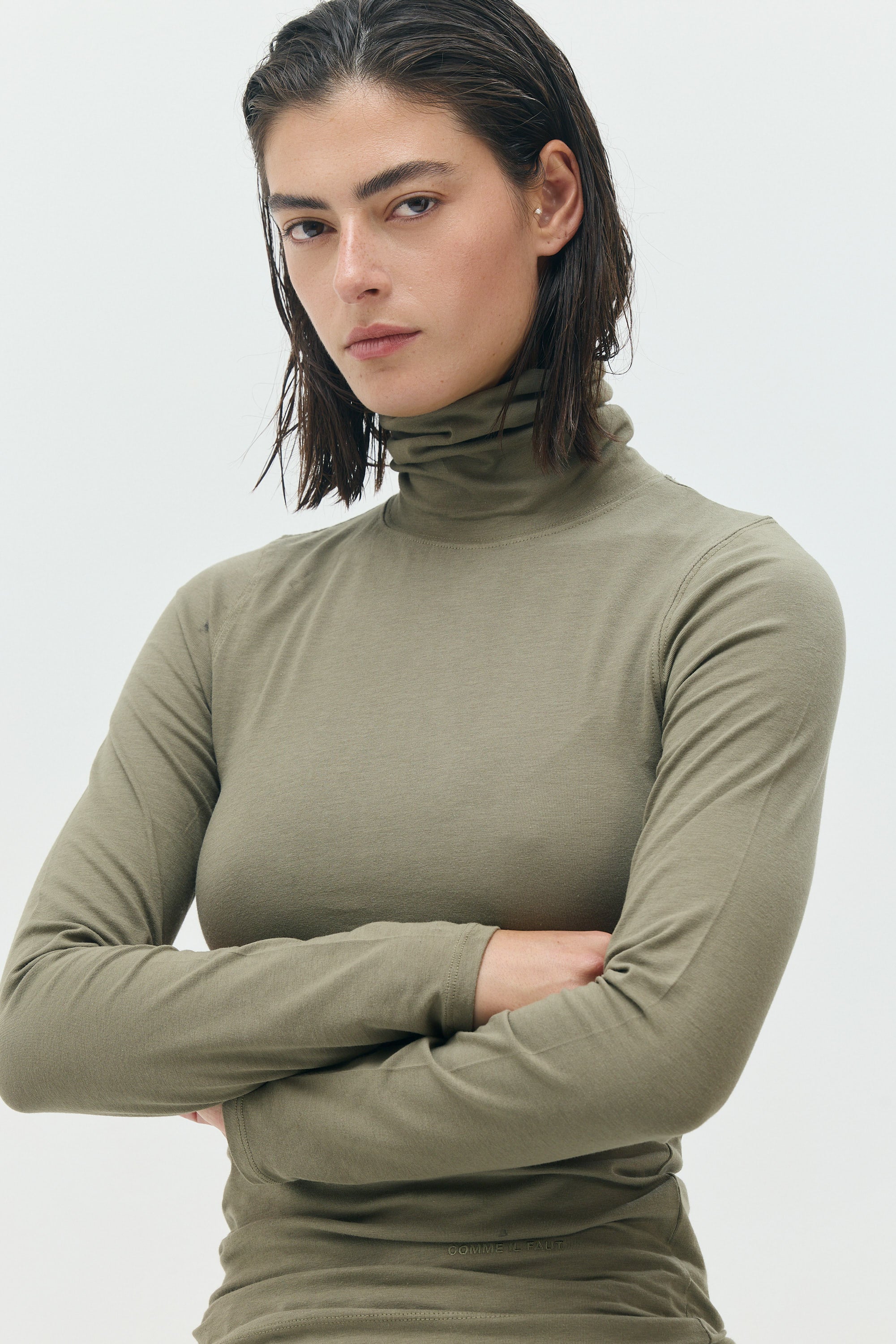 MARIA Fitted Turtleneck Top