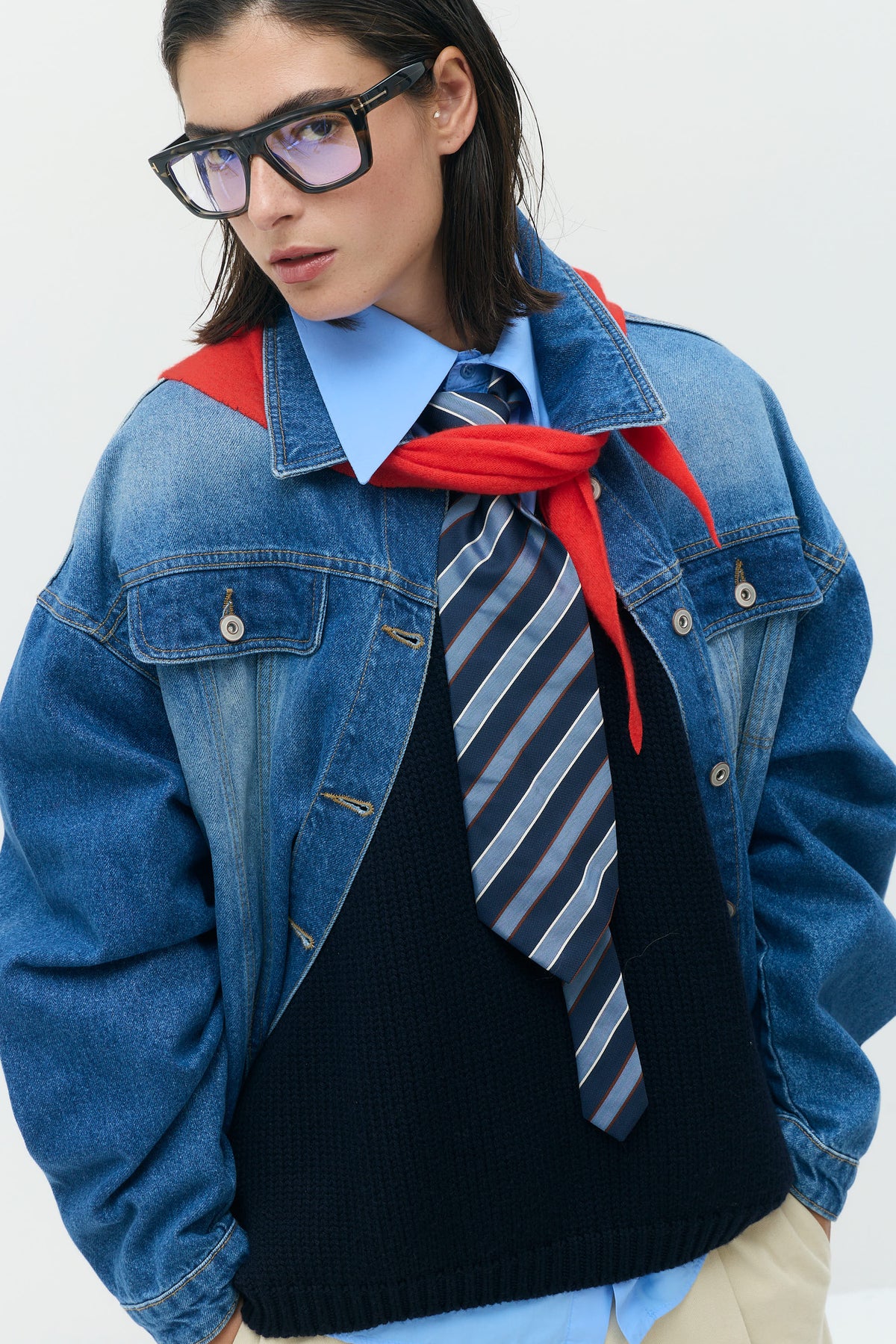 BLUE DENIM JACKET- RELAXED FIT