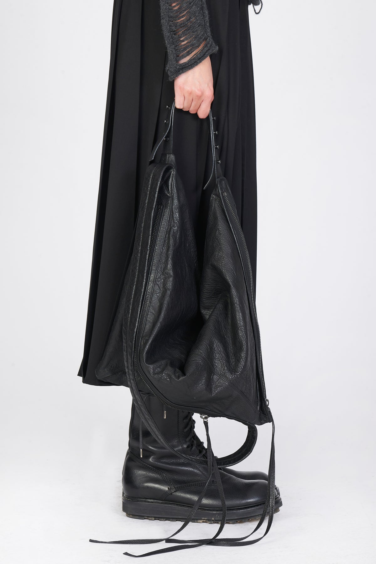 Leather Bag With Shoulder Strap