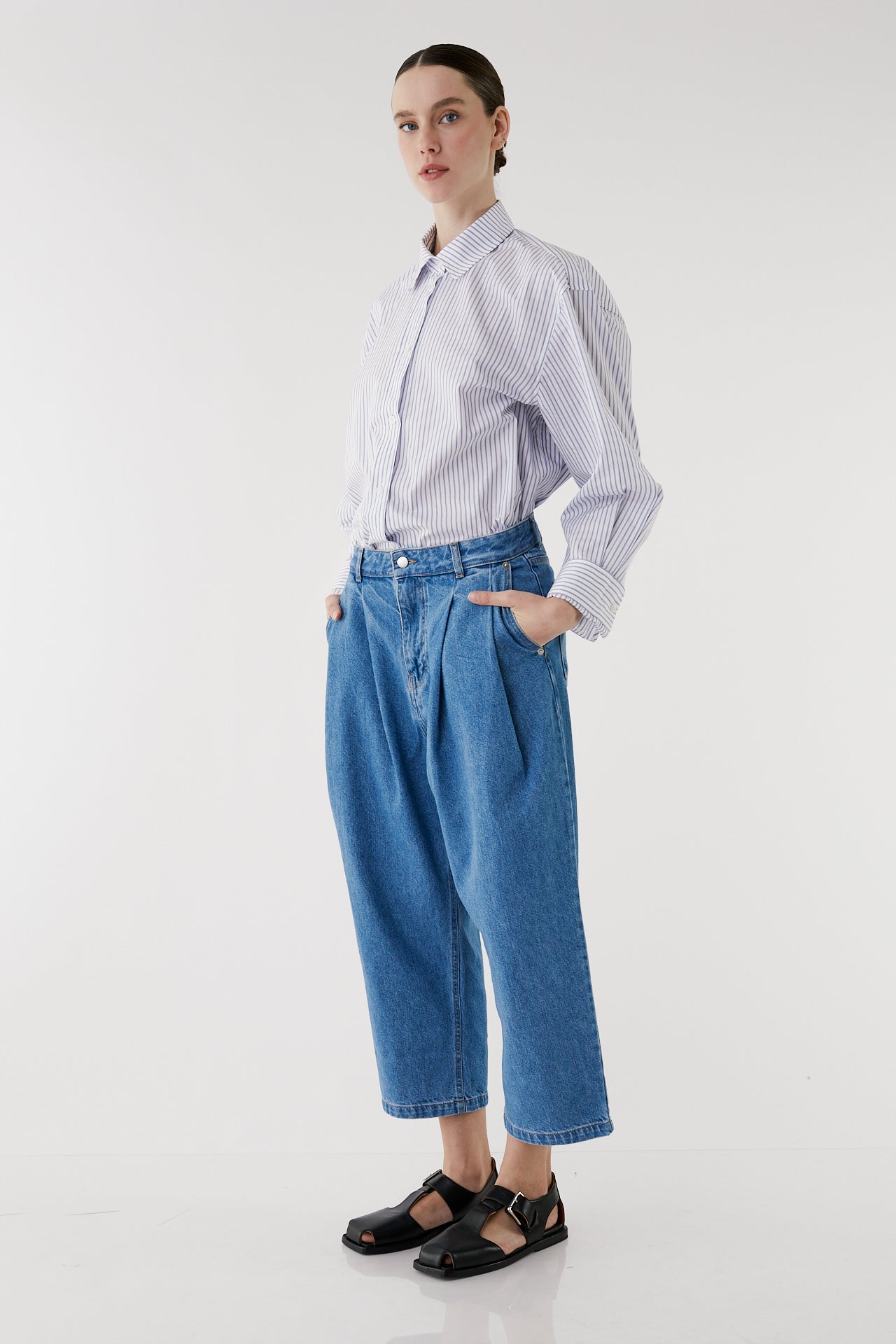Jem pleated denim