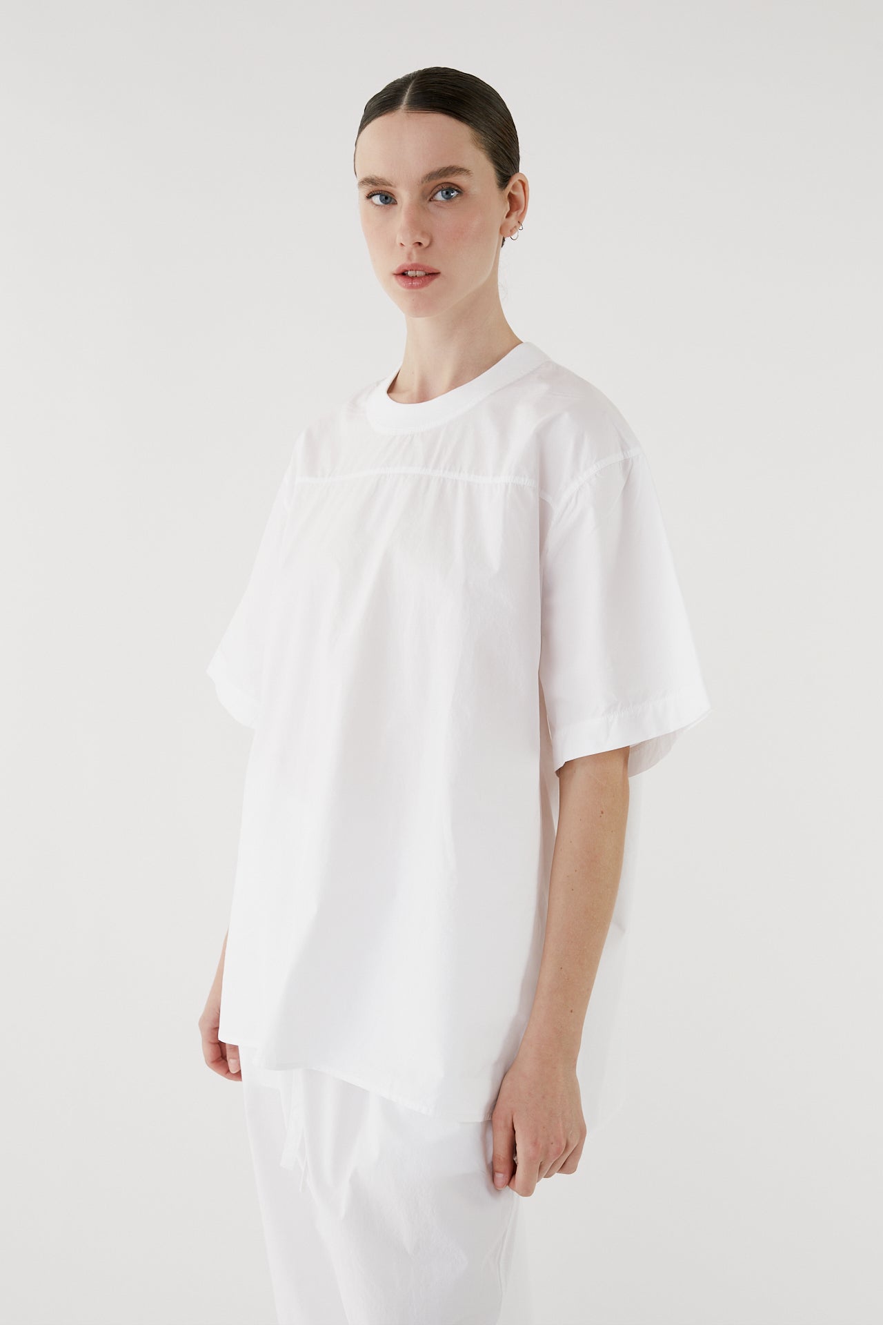 Yoke Poplin T-Shirt