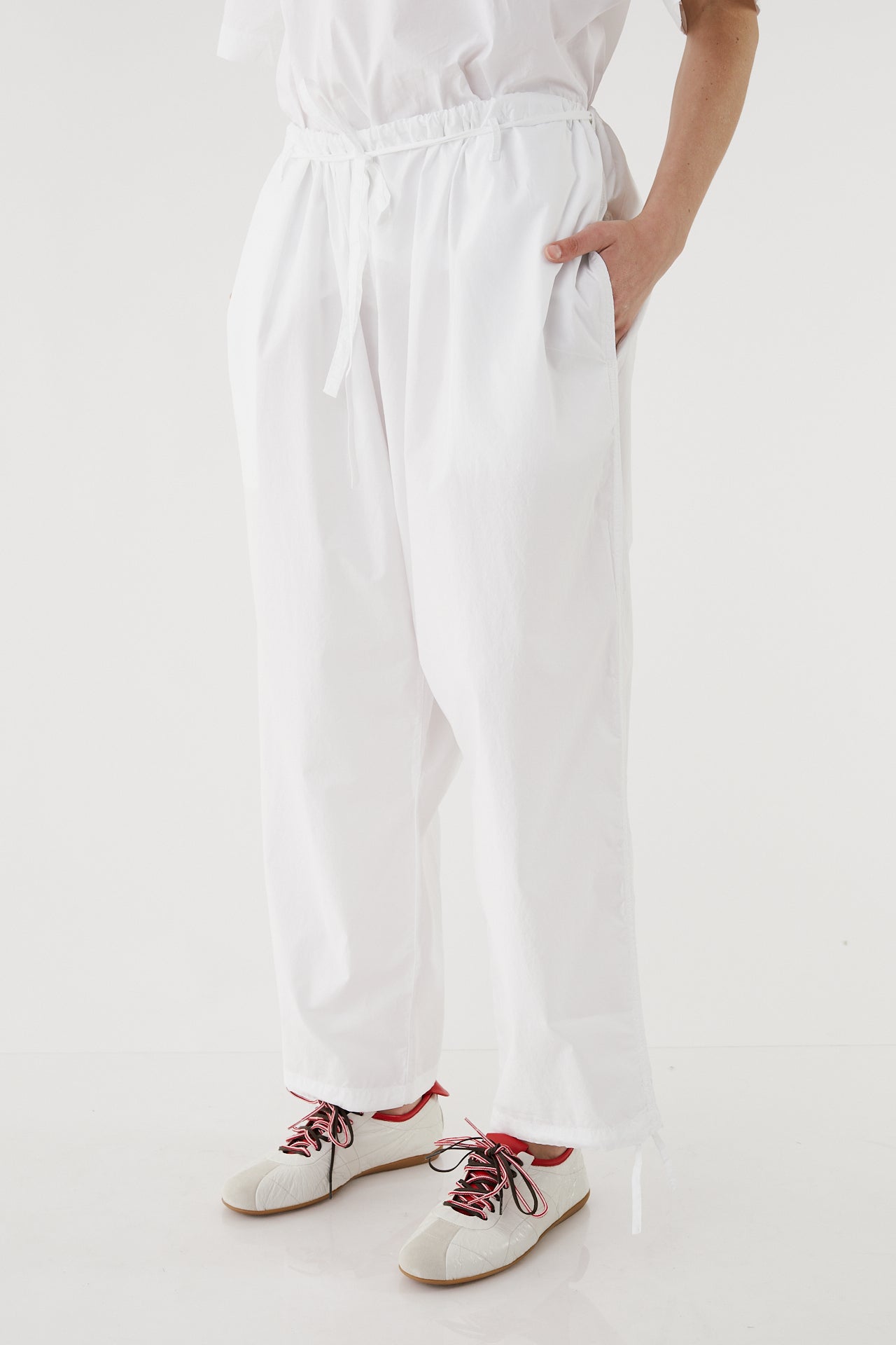White Poplin Judo Pants