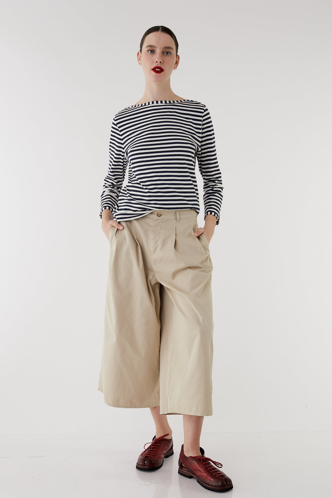 Florence kaki Flare pants