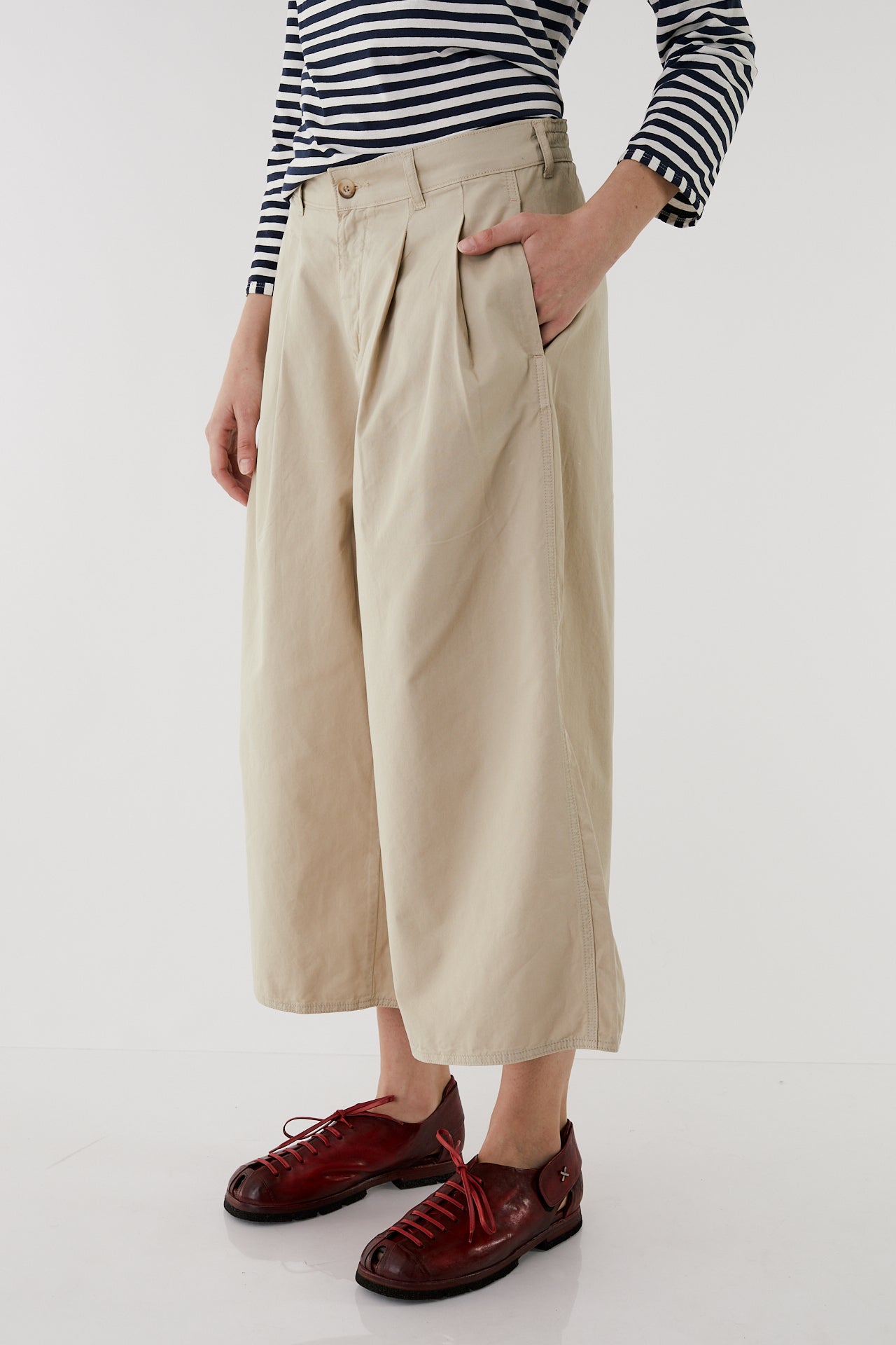 Florence kaki Flare pants