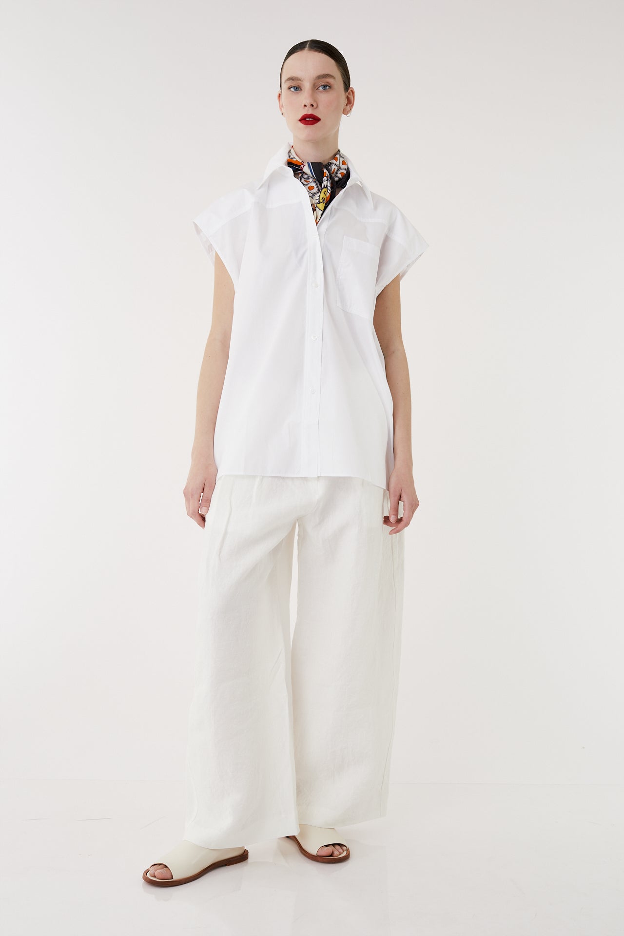 Kala white sleeveless top