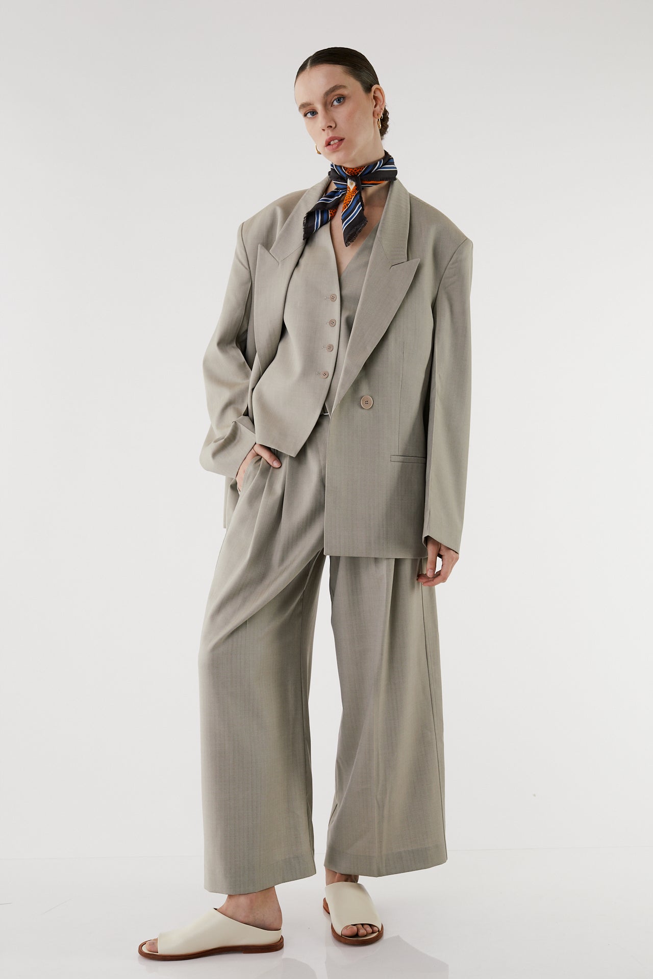 Harper Double-breasted wool jacket