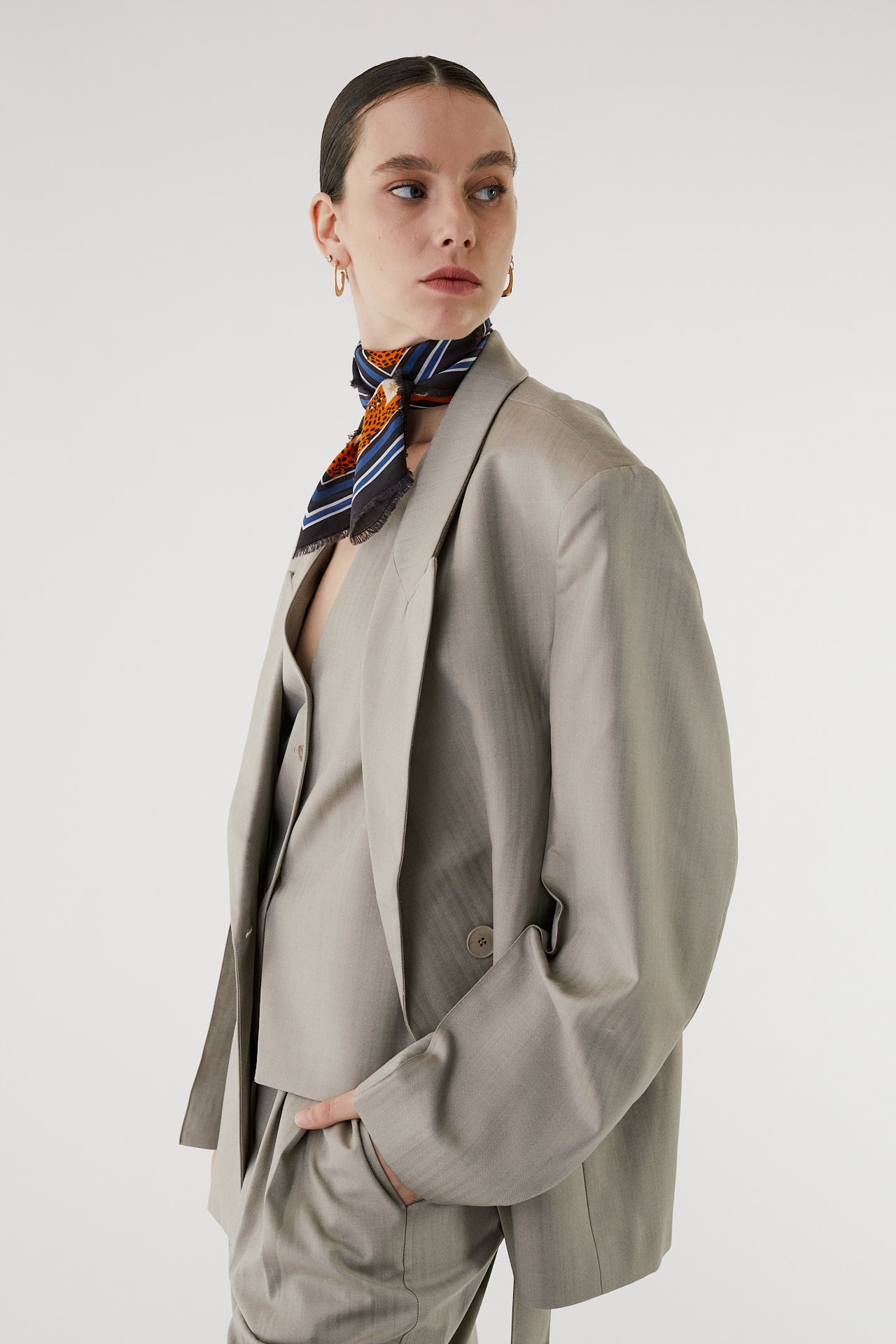 Harper Double-breasted wool jacket