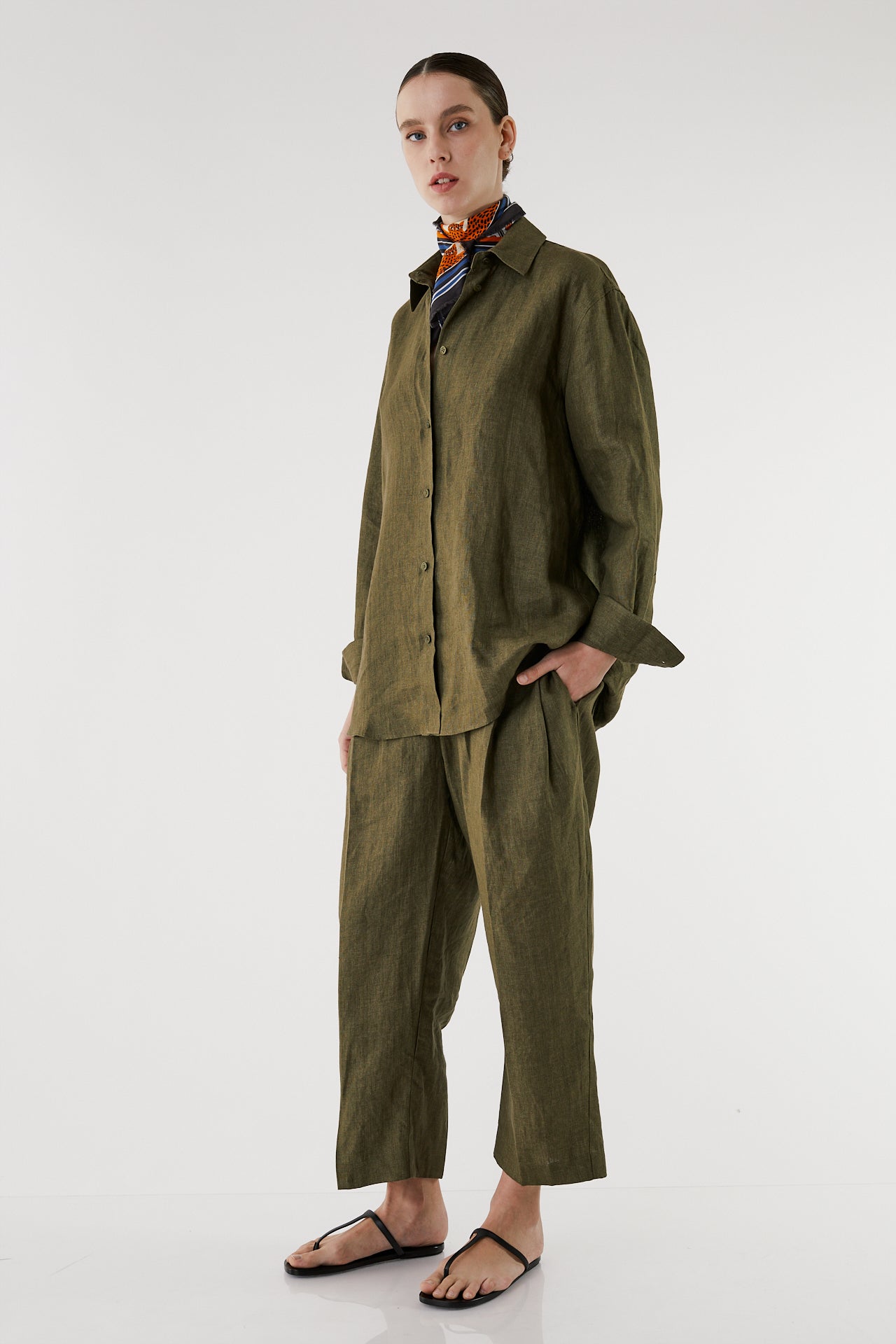 Pino linen classic Button shirt