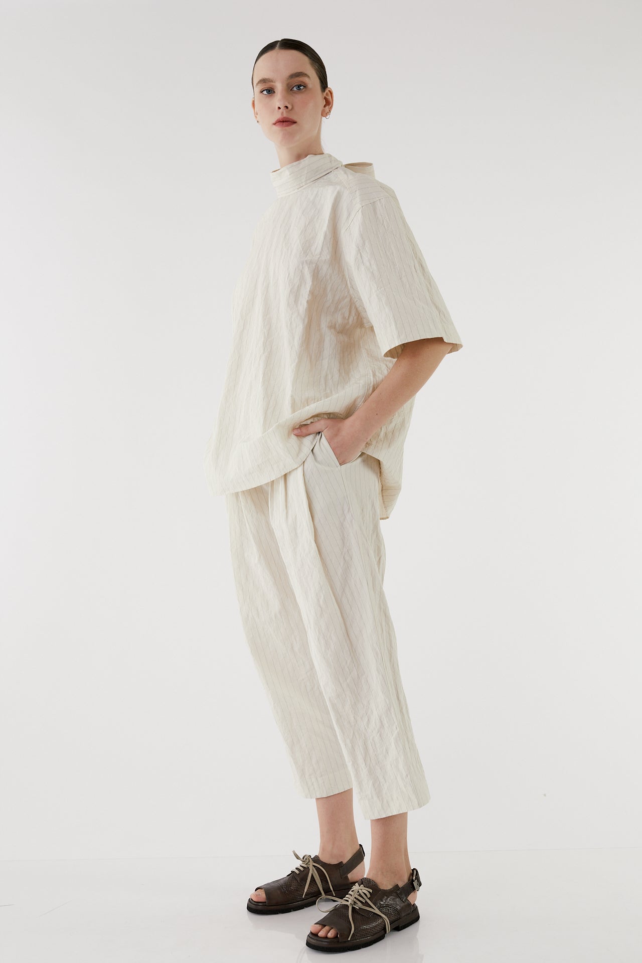 Caroline tie neck shirt