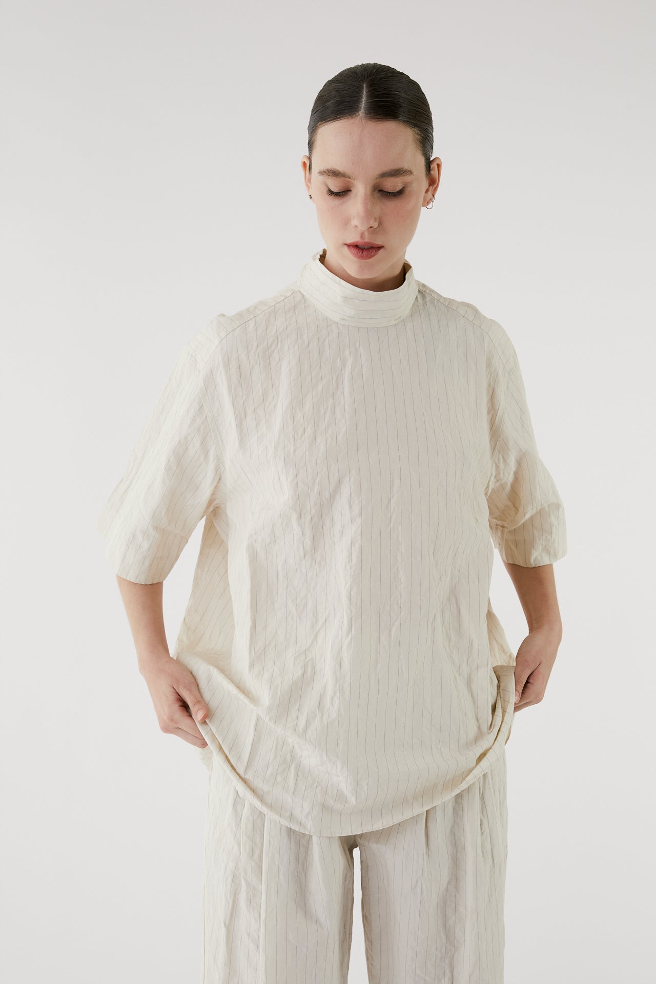 Caroline tie neck shirt