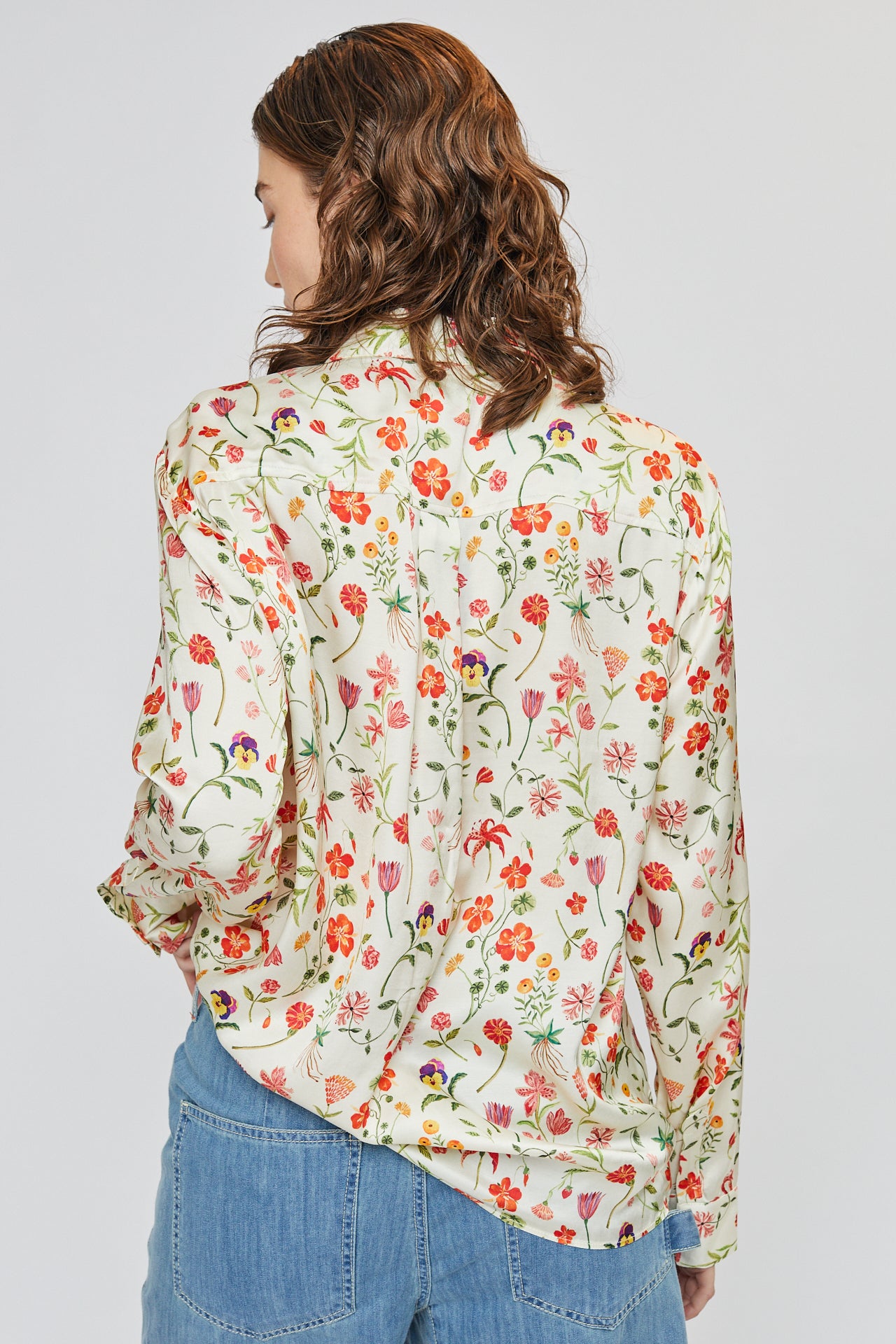 PINK PRINTRD LIV SHIRT