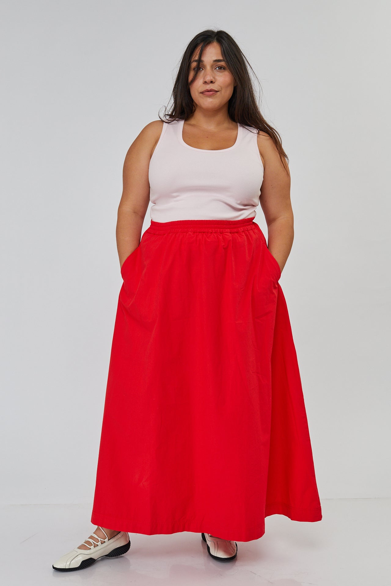 RED SIKI SKIRT