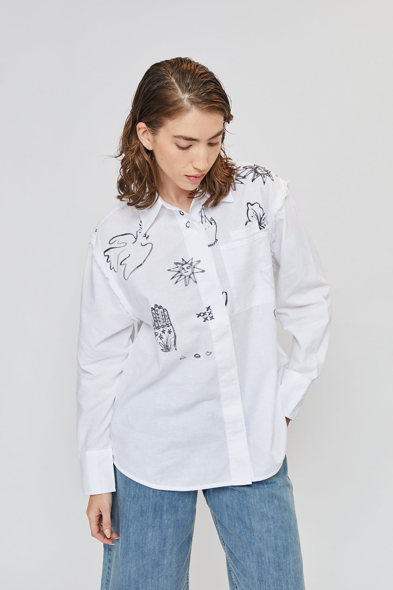 PRINTED SIRI SHIRT