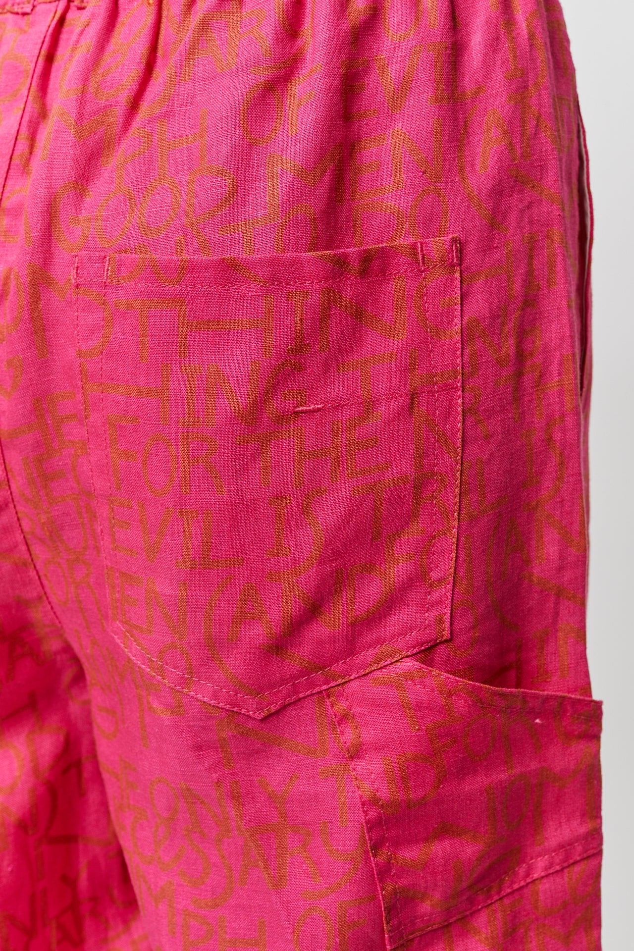 FUCHSIA PRINTED RUTH PANTS