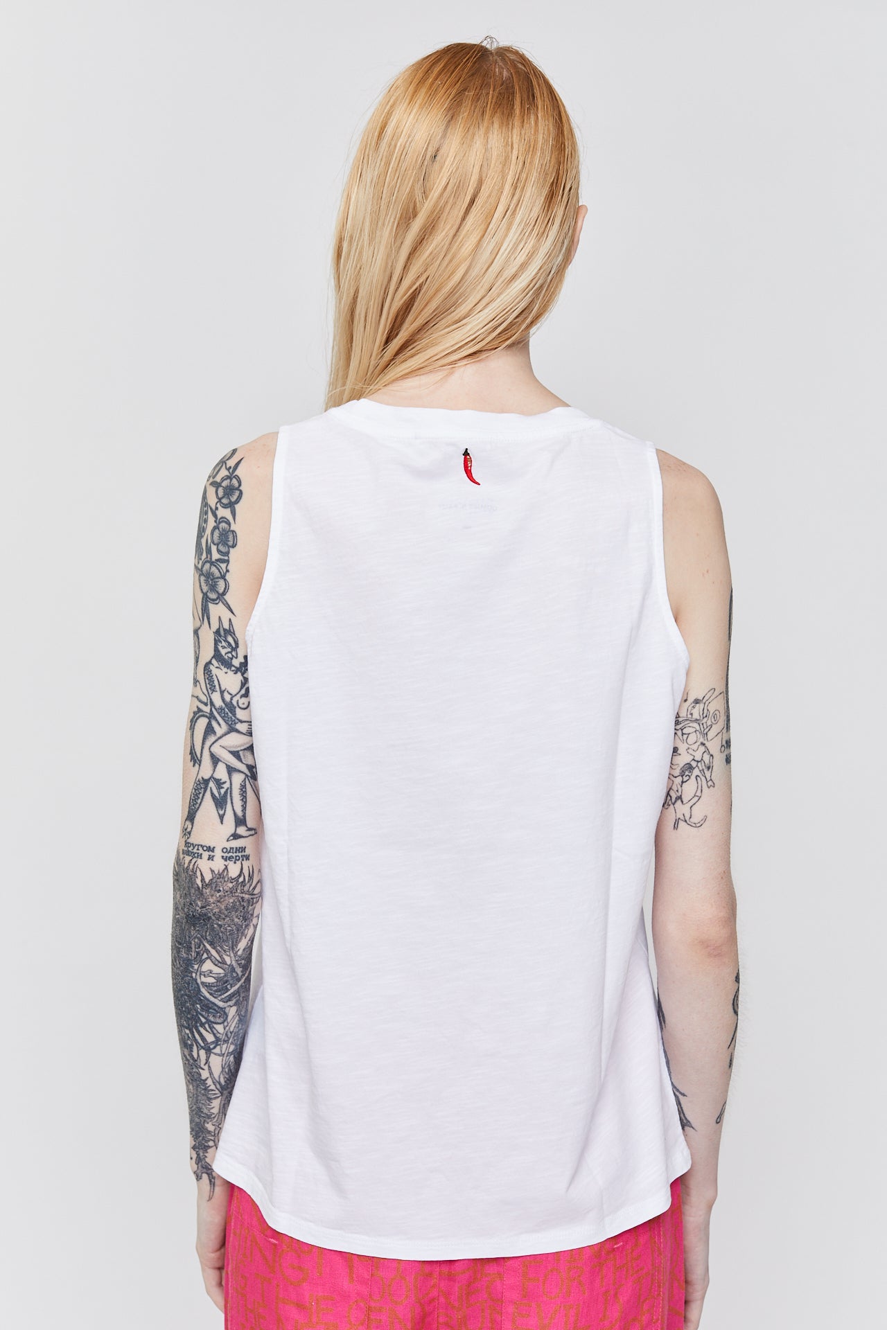 WHITE SEM TANK