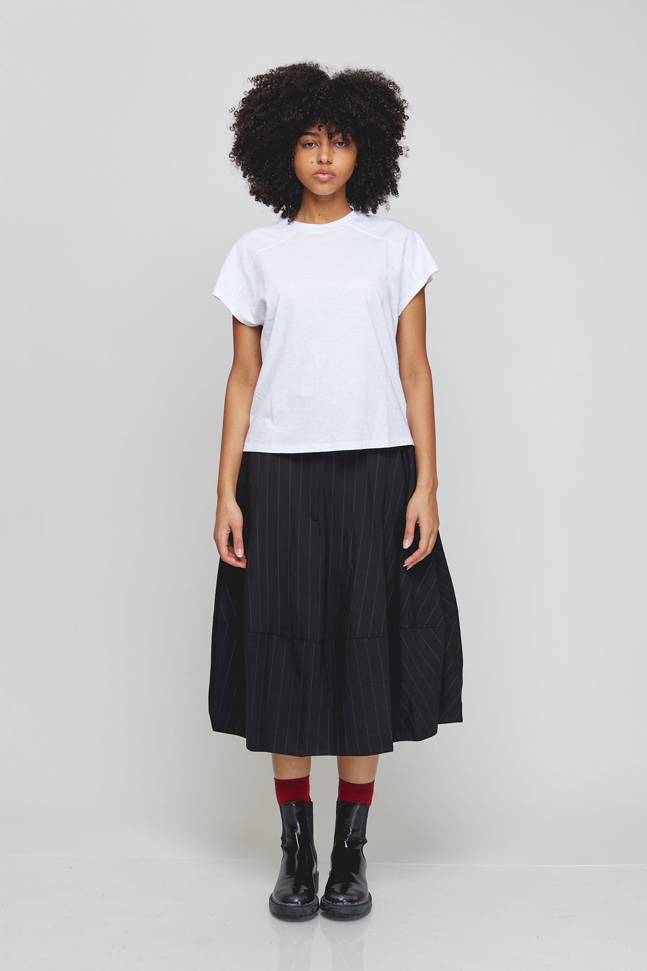 WHITE SLAB CREW T SHIRT