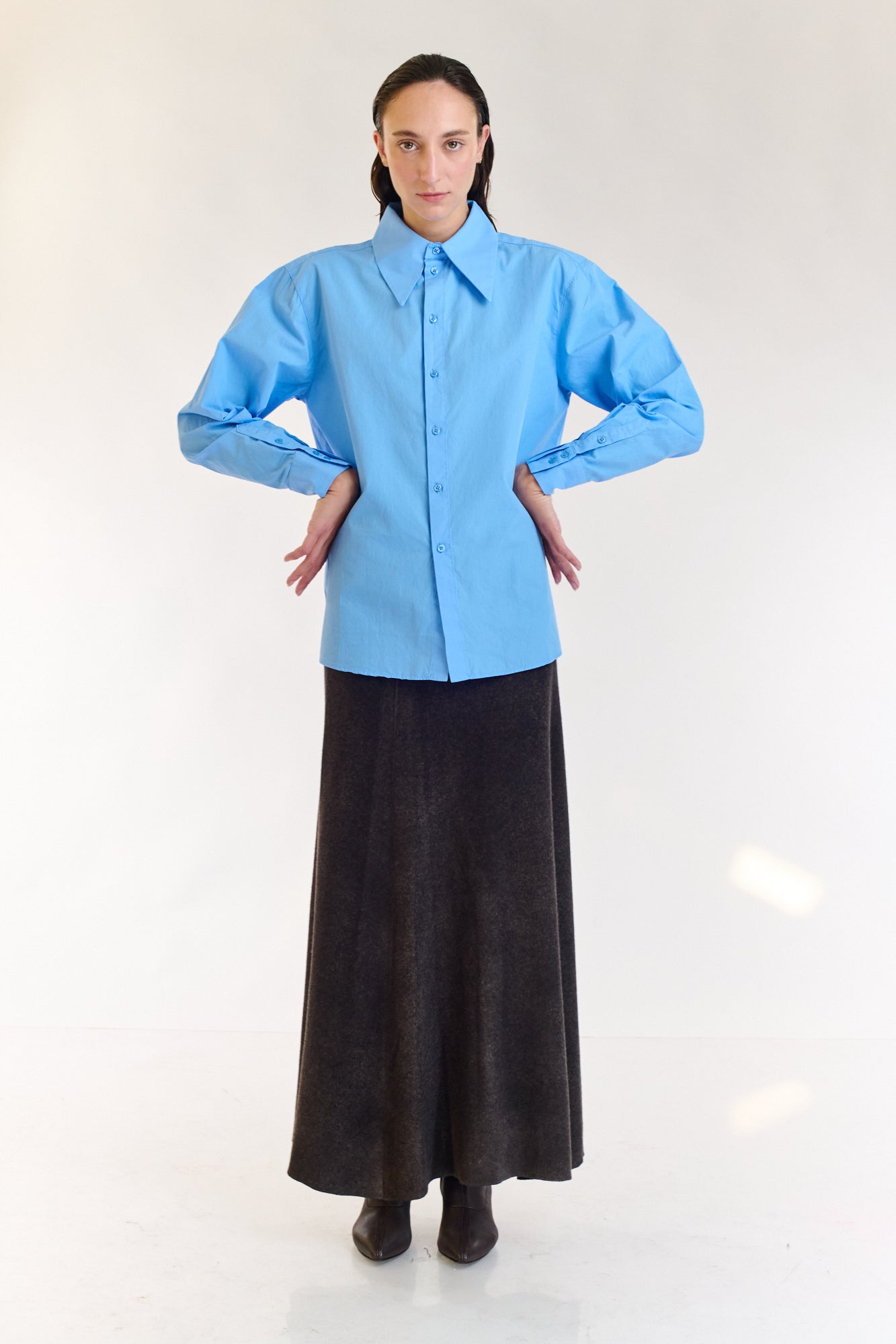 חצאית סריג Gaya שחורה