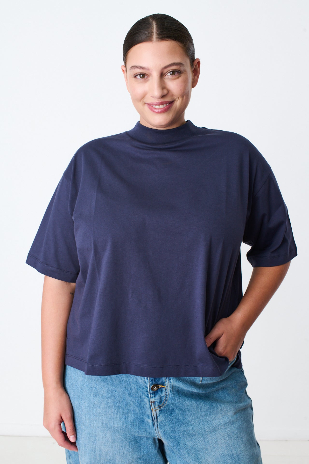 BLUE LESLIE TOP