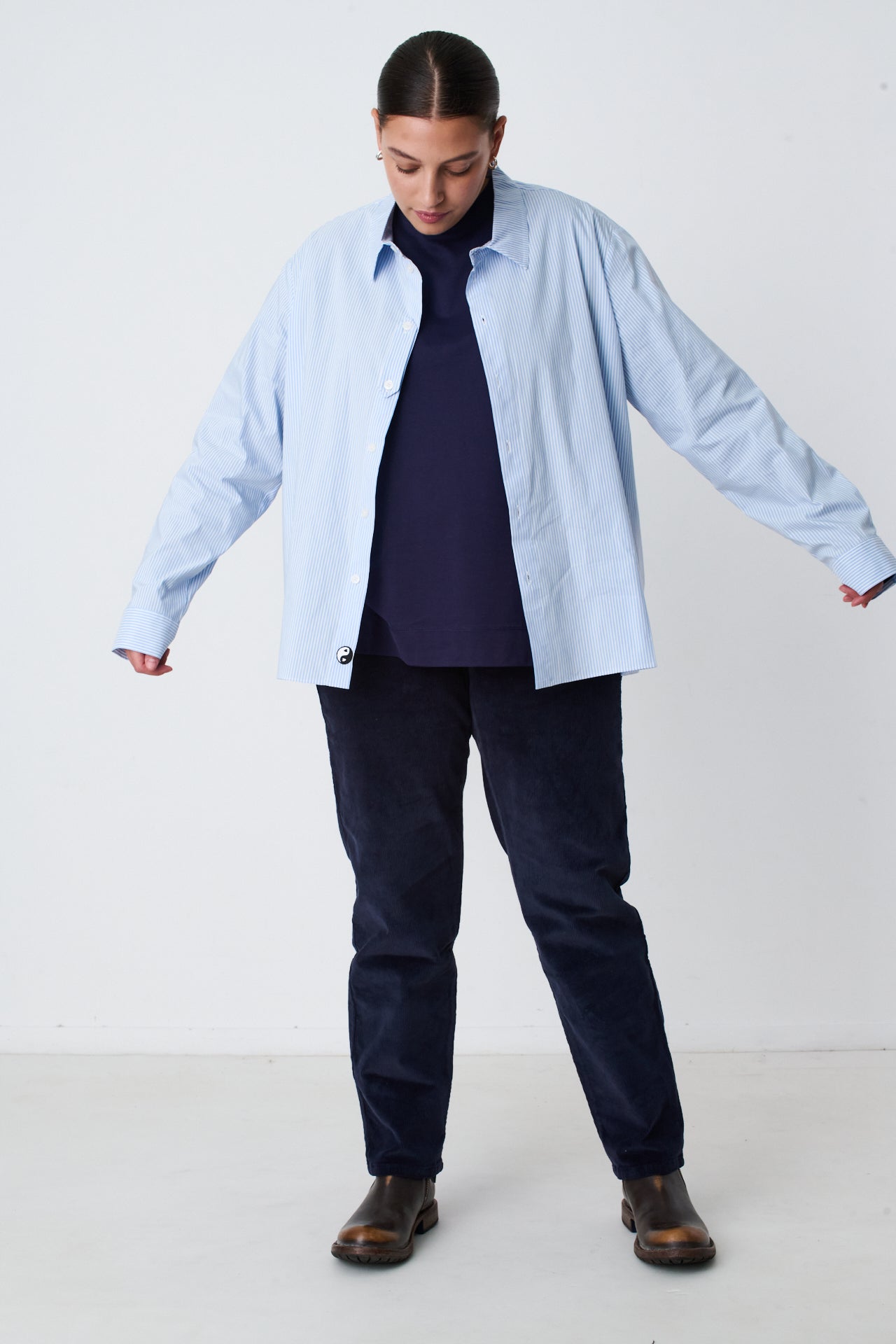 NAVY CHRISTINE SHIRT