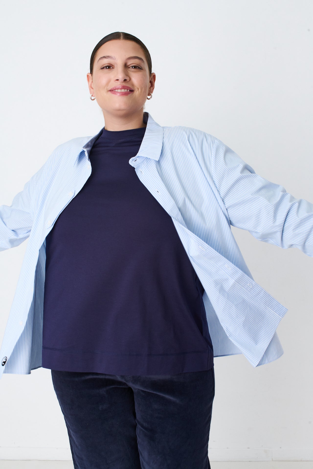 NAVY CHRISTINE SHIRT