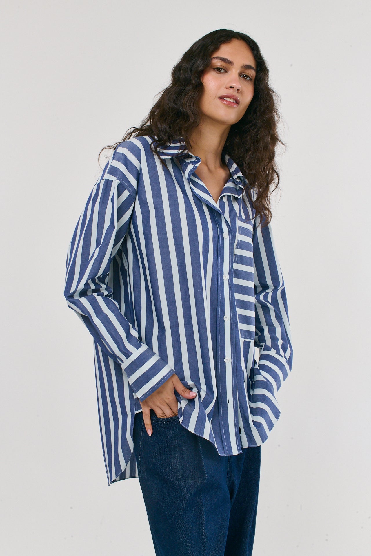 STRIPES PATCH SHIRT
