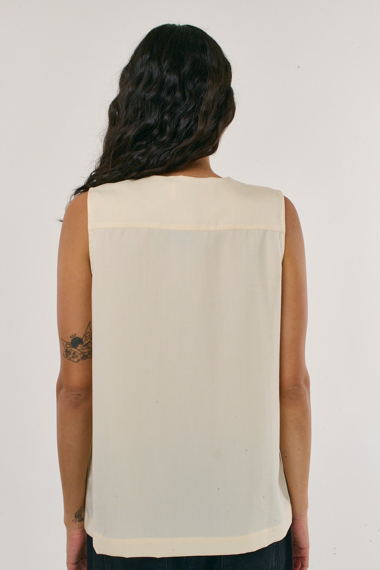 CREAM LIZ SHIRT