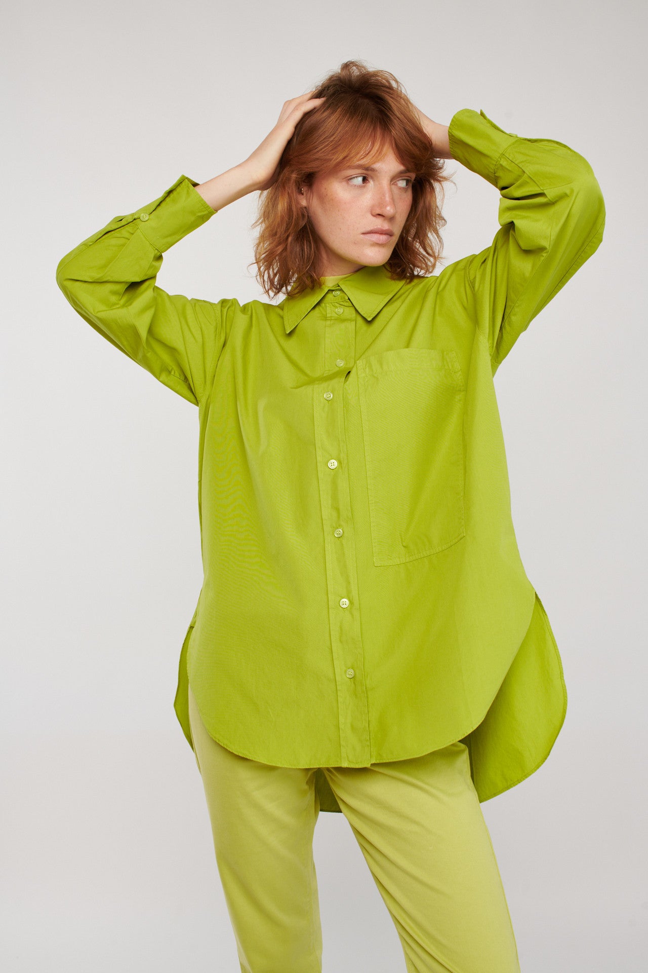 LIME  PATCH SHIRT