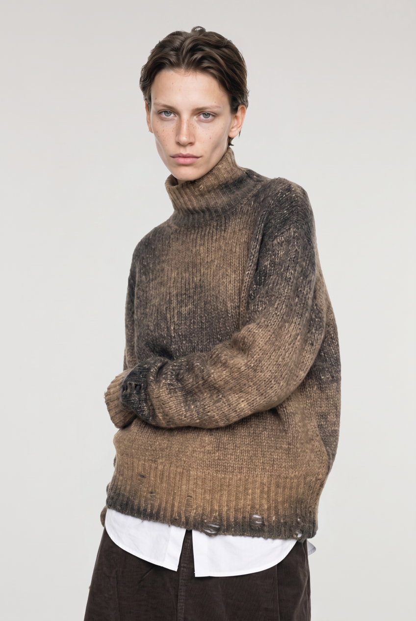 Mave High Neck Cashmere Knit