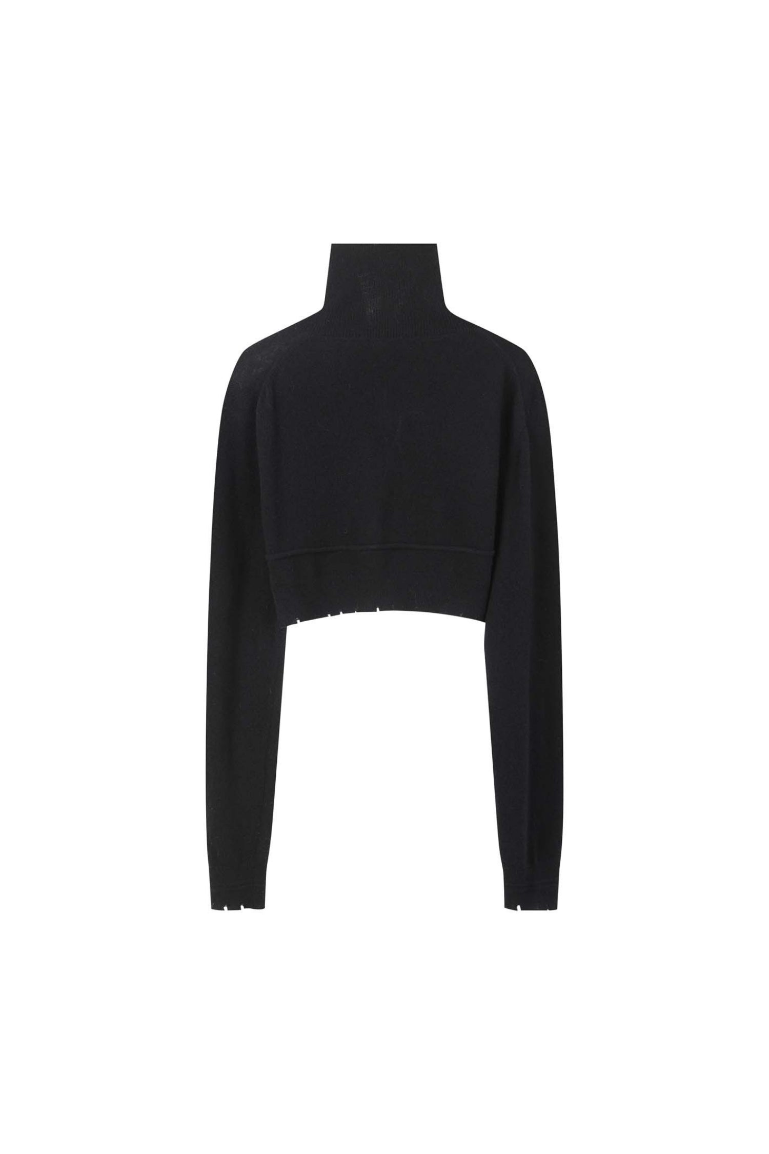 Wool Destroyed Crop Knit
