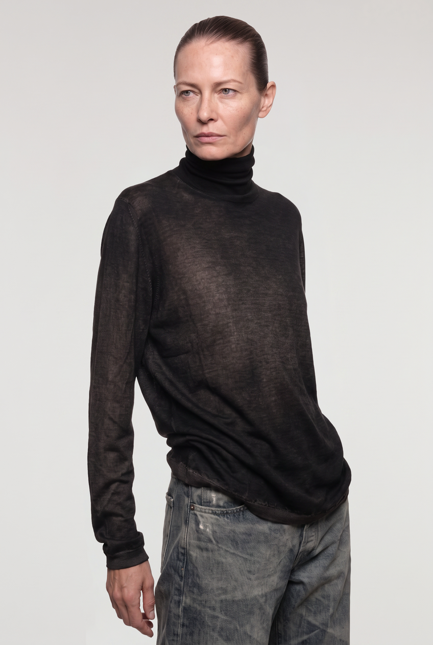 Nore High Neck Cashmere Top