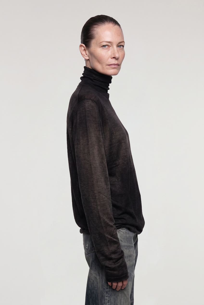 Nore High Neck Cashmere Top