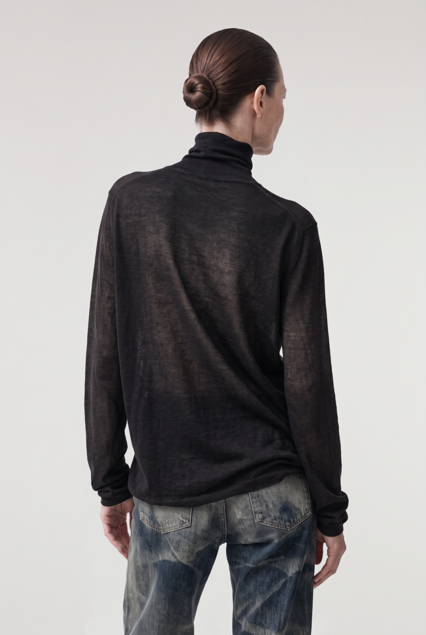 Nore High Neck Cashmere Top