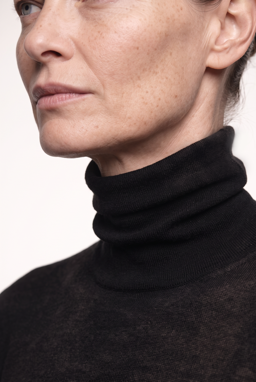 Nore High Neck Cashmere Top