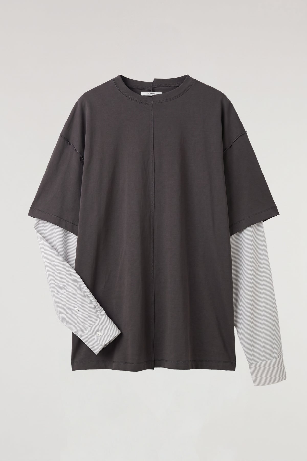 Layered Shirt-Sleeve Tee