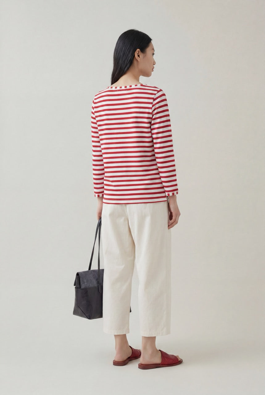 Susan stripes RED shirt