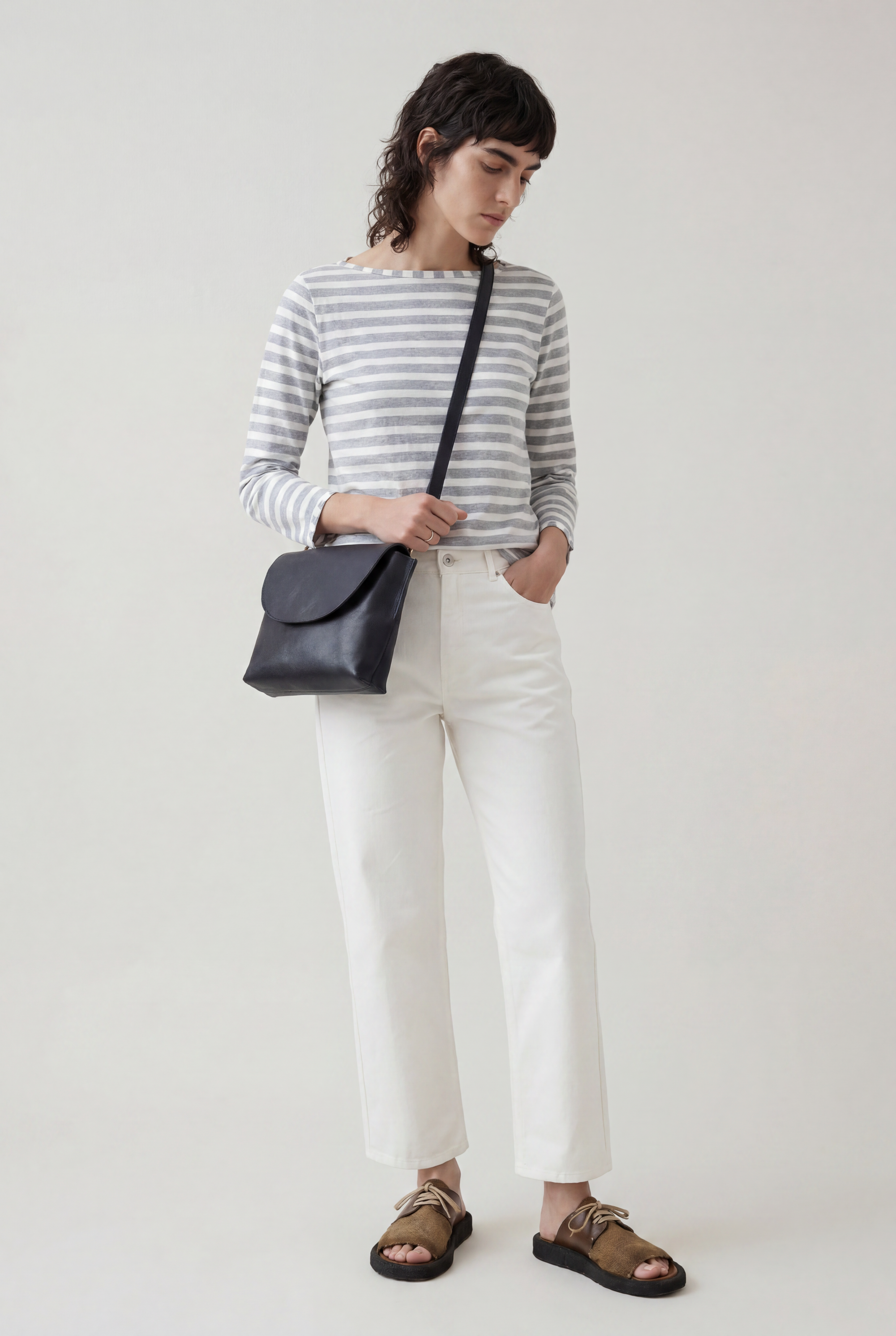 Susan stripes GRAY shirt