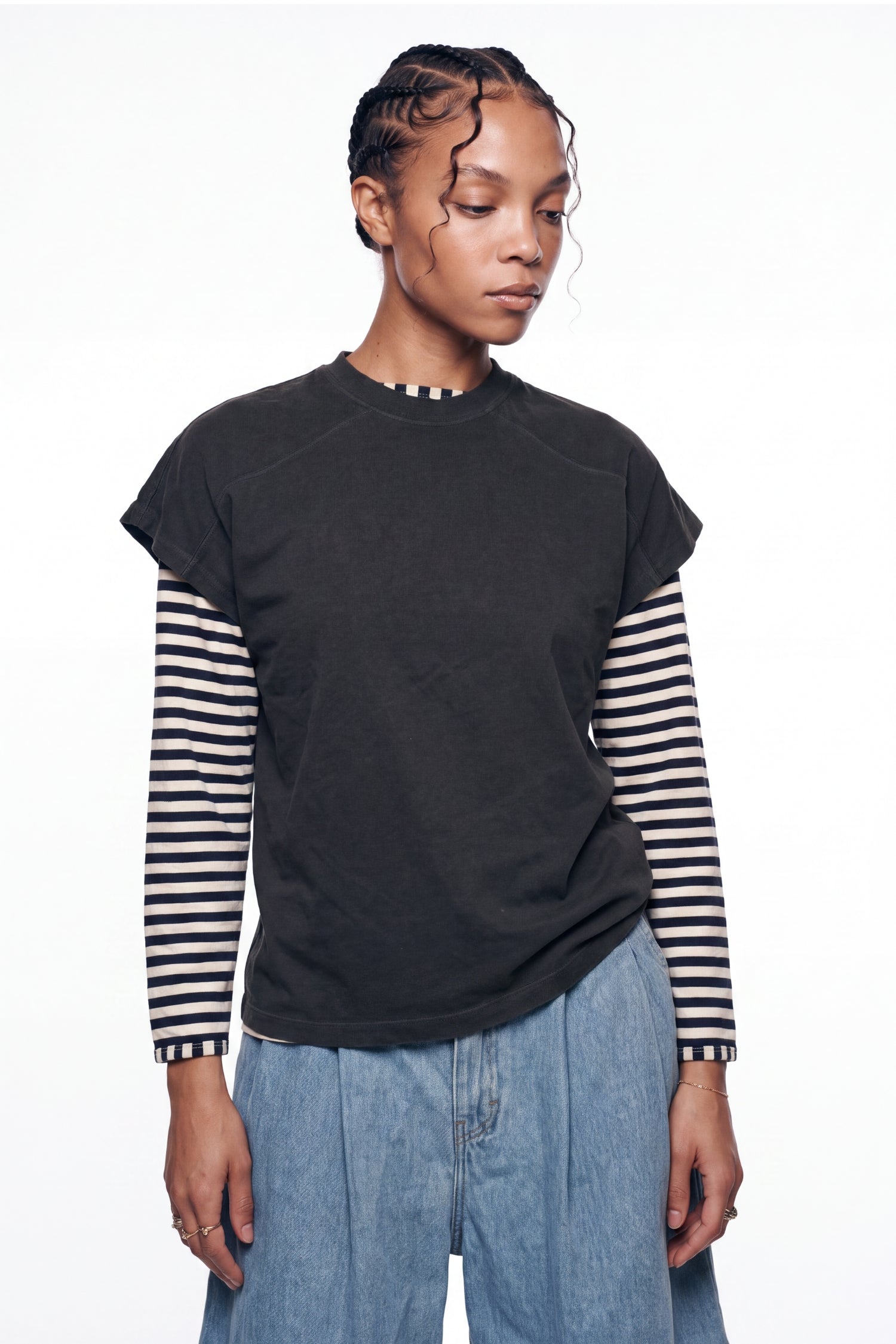 Grey Slab crew neck tee