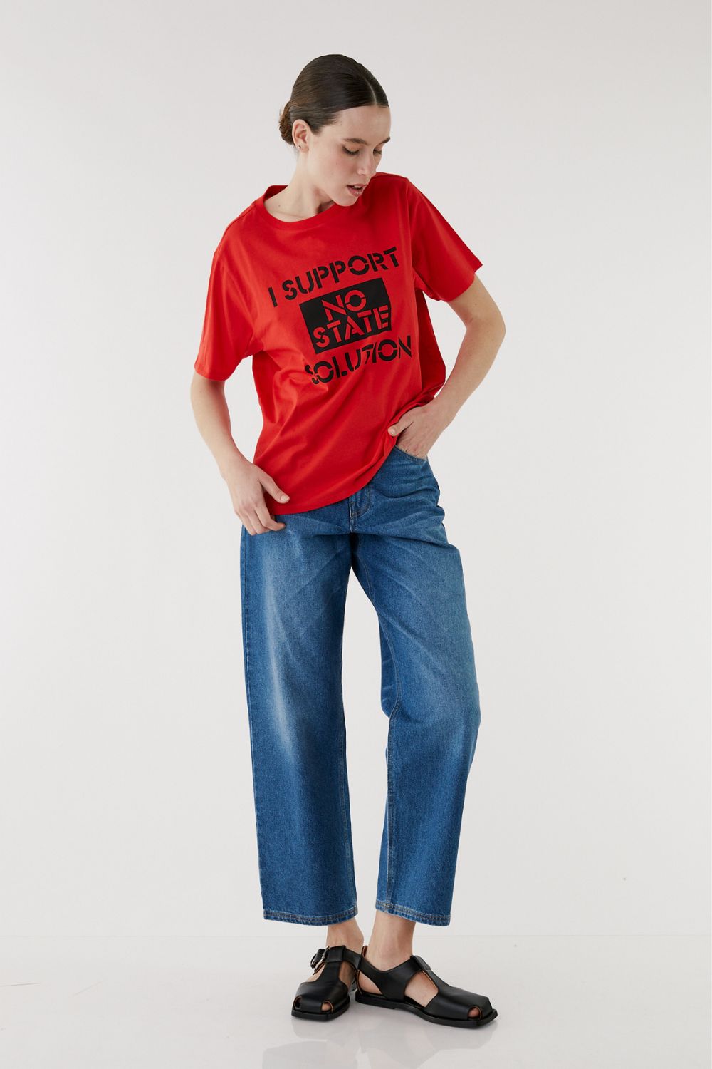 Red Printed T
